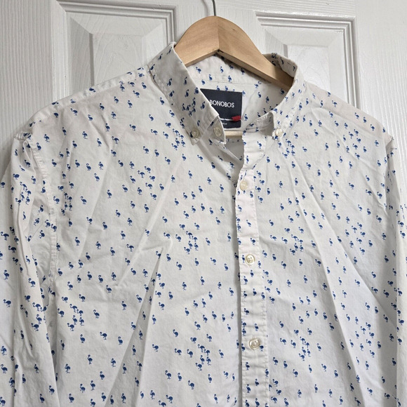Bonobos Other - Bonobos Long Sleeve Button Down Flamingo Print Coastal Business Casual Mens M